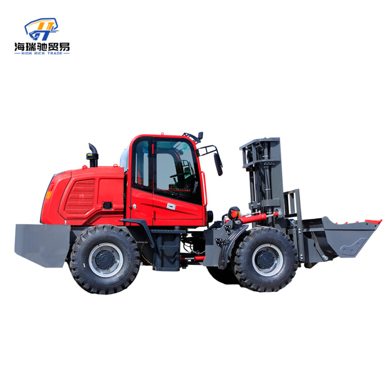 3.5T Китайский внедорожный вилочный погрузчик с двигателями высшего класса