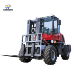 Большой внедорожный комплексный вилочный погрузчик