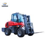 Большой внедорожный комплексный вилочный погрузчик