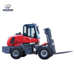 Большой внедорожный комплексный вилочный погрузчик